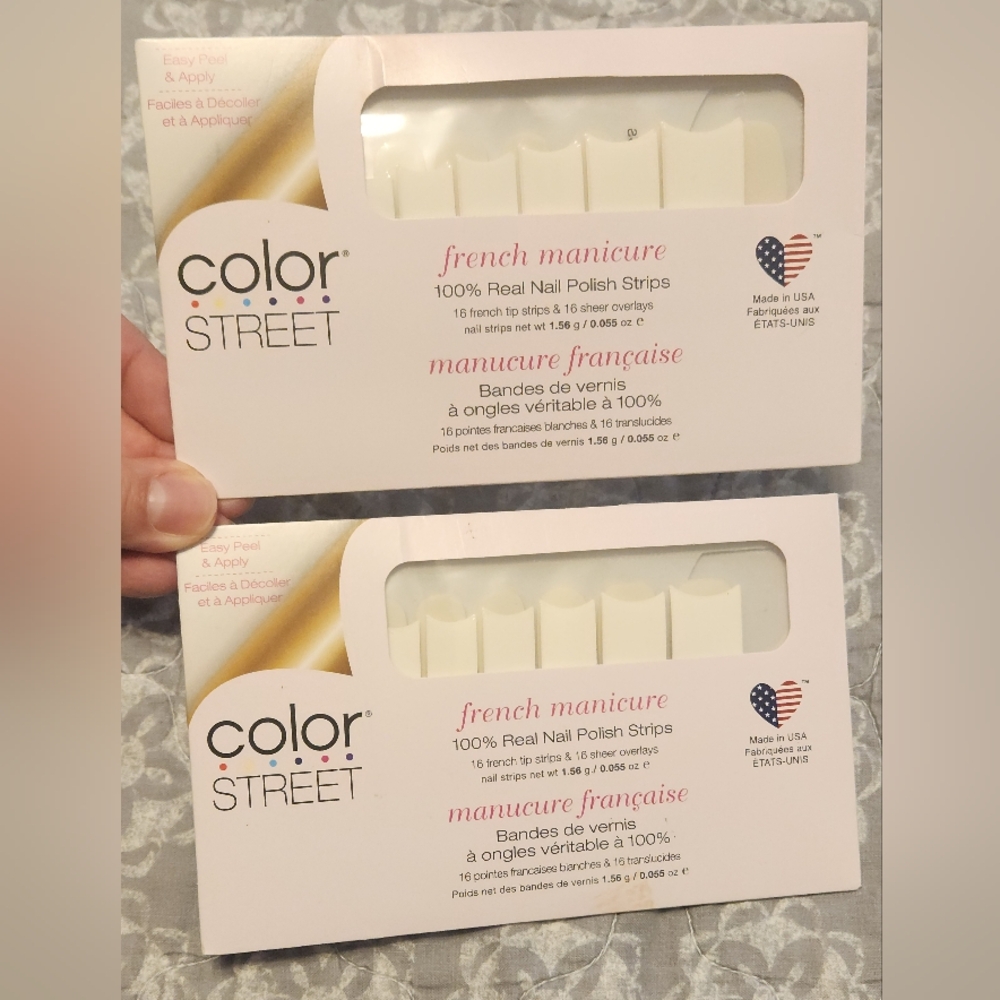 Color Street French Manicure Nail Polish Strips BUNDLE OF 2 SETS